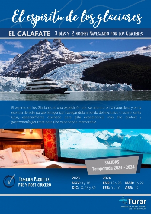 EL CALAFATE Crucero Expedición por los Glaciares