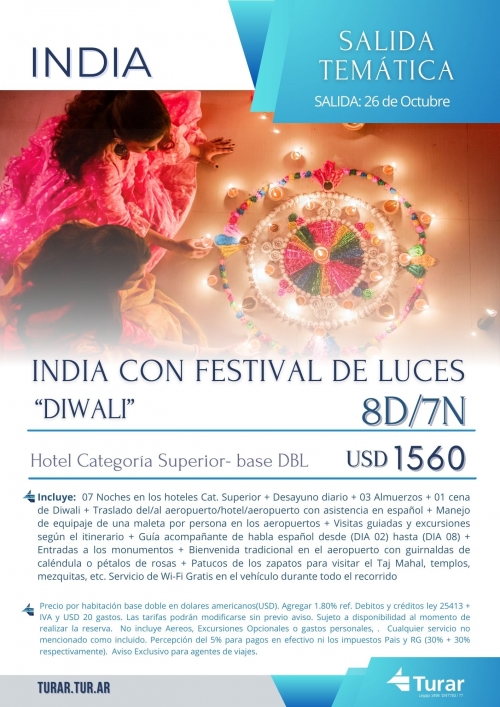 India Salida Temtica : Festival de luces